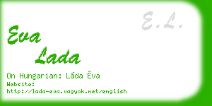 eva lada business card